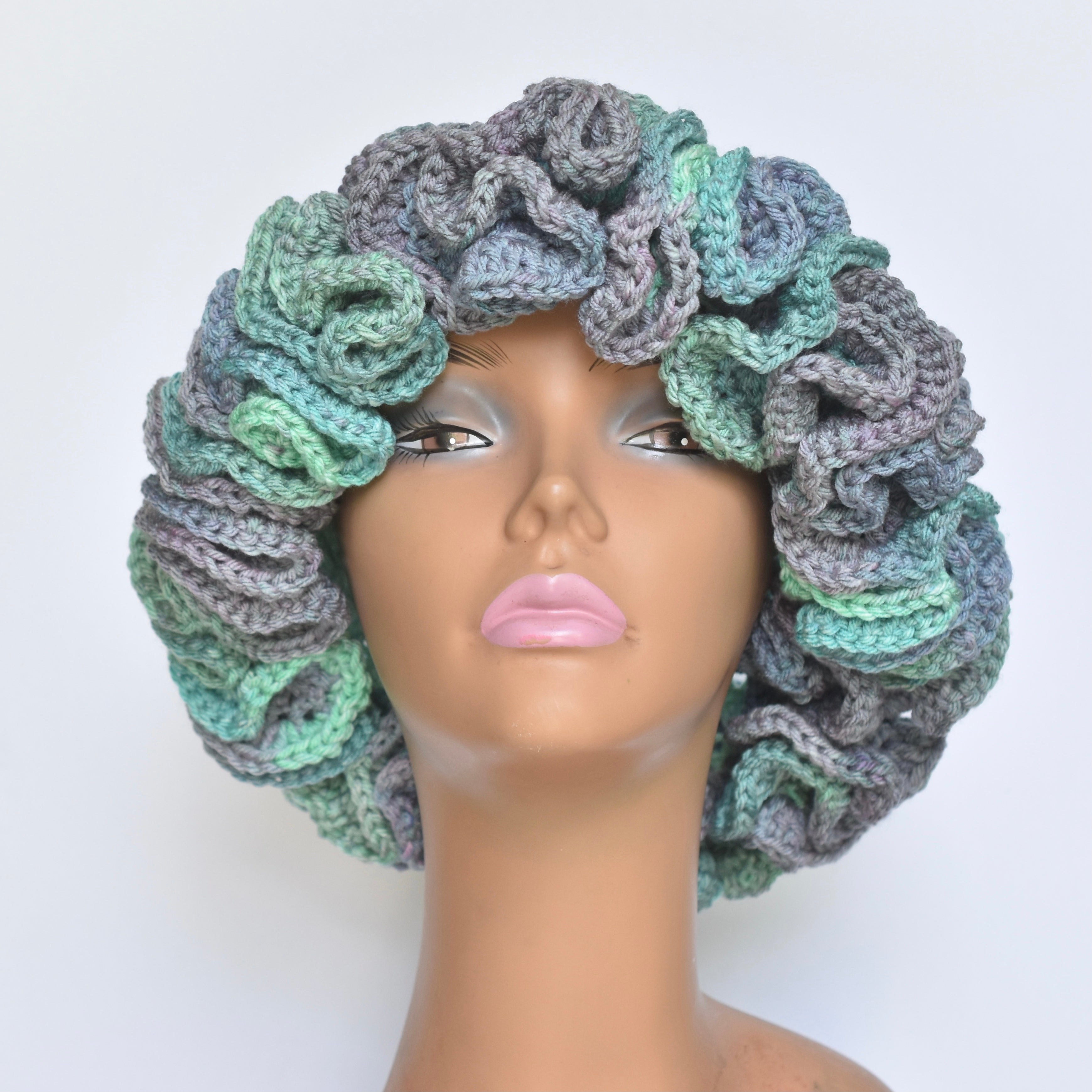 CROTCHET HAT | RTS LOTUS - MENTHE/HERB GARDEN