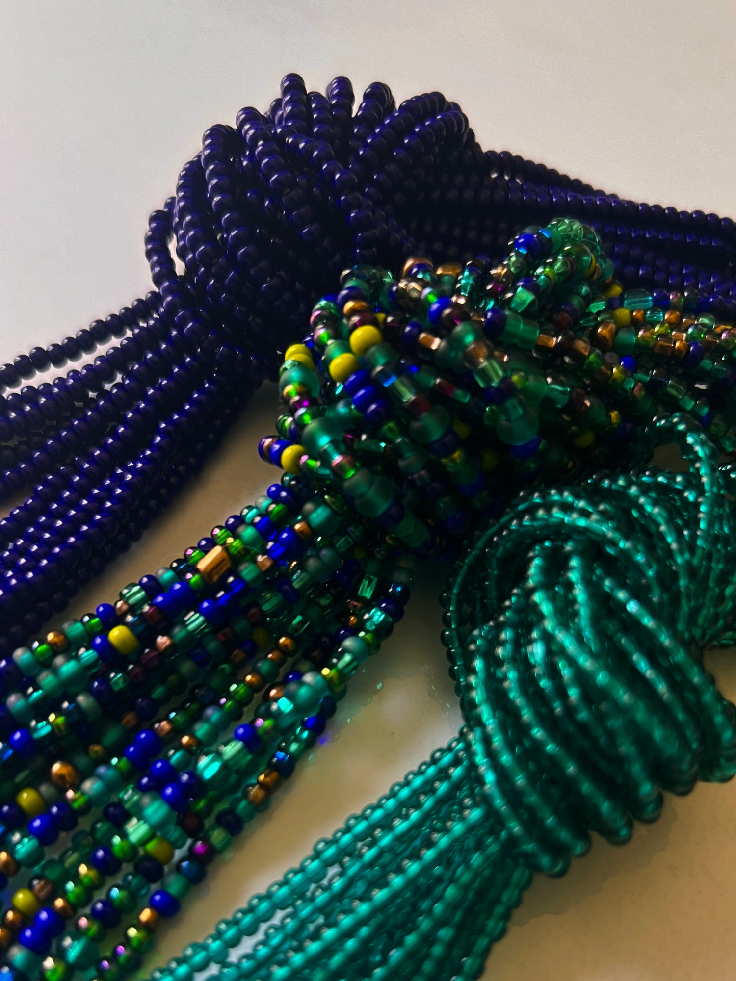 3 PC WAISTBEADS | PRETTY PEACOCK